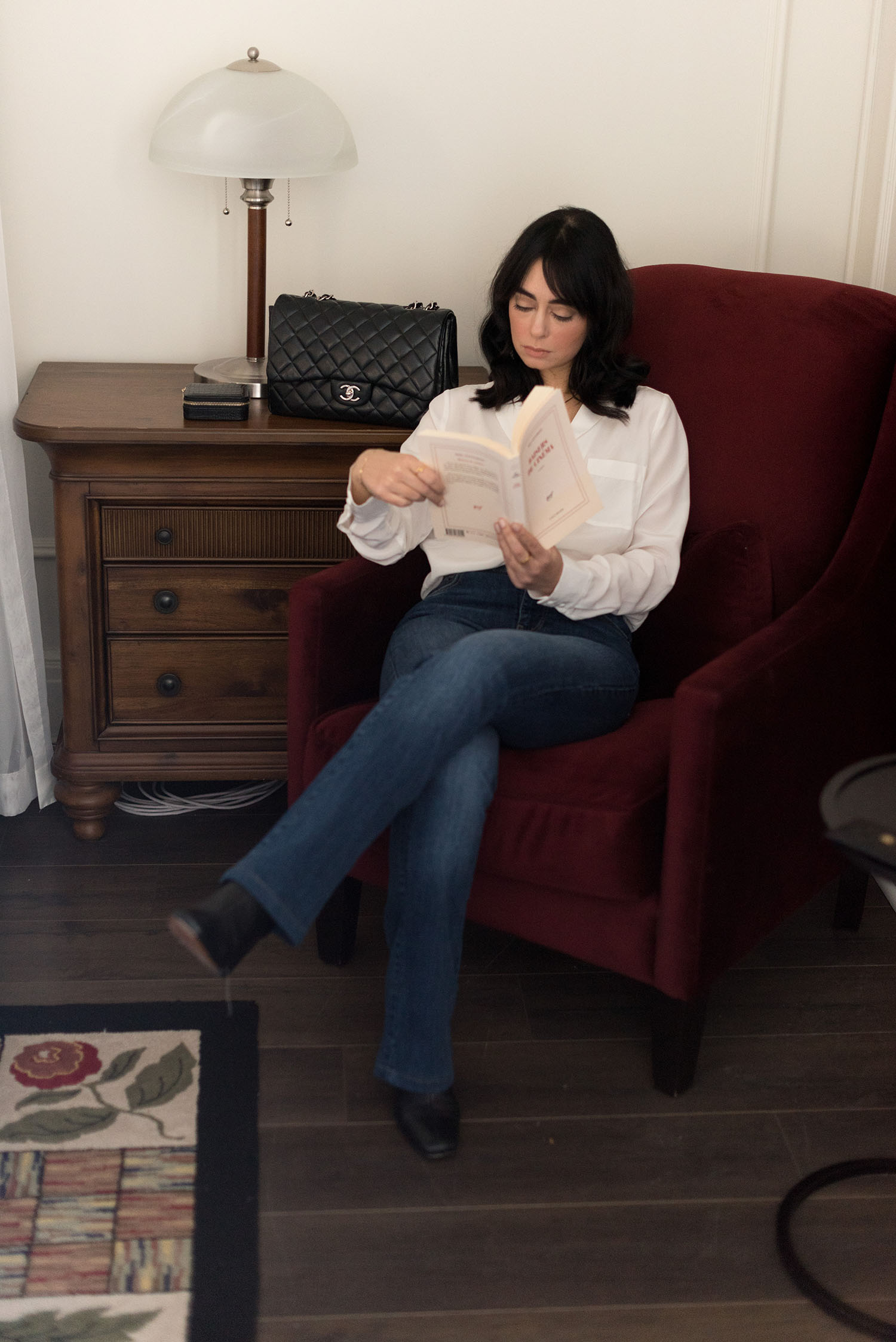 Coco & Vera - Suzanne Florance shirt, Zara jeans, Rouje Celeste boots